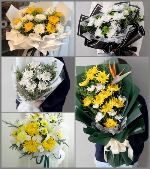 云南怒江州福贡县石月亮乡白事花束代送